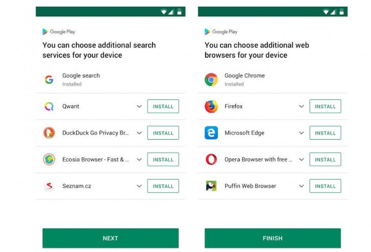 how to search a web page android