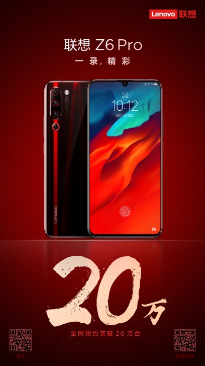 Lenovo Z6 Pro Tops 0k Reservations Just A Day After Announcement Gsmarena Com News