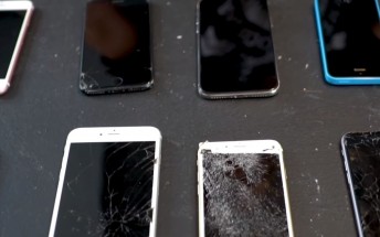 What do you do with a bunch of old Galaxies and iPhones? Wreck them of course