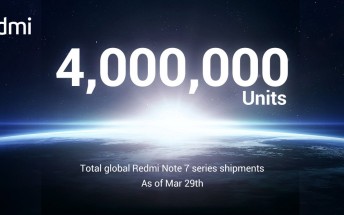 Global Redmi Note 7 shipments top 4 million