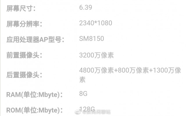 Leaked specs of Redmi flagship