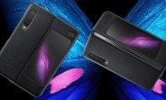 Here's the official Samsung Galaxy Fold leather case