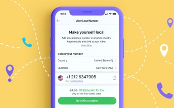 Viber brings virtual local phone numbers for US, Canada, and the UK