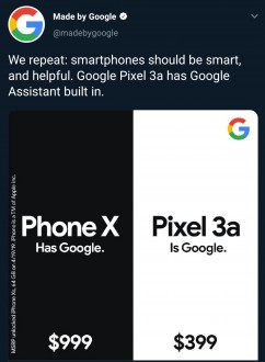 Google's latest Pixel 3a ads