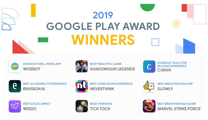 Google unveils 2018 Play Award winners: the best Android apps and games of  the year - PhoneArena