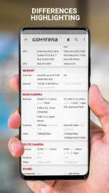 More features of the official GSMArena app