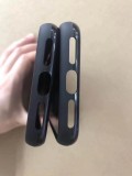 Alleged iPhone XI cases showing a hole for the square camera hump