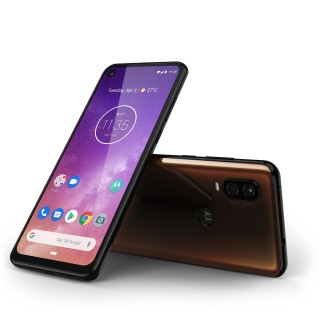 Motorola One Vision in Blue and Bronze