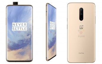 OnePlus 7 Pro now leaks in Almond color version in official-looking press renders