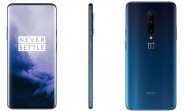 OnePlus 7 Pro in Nebula Blue and Mirror Grey showcased in leaked press renders