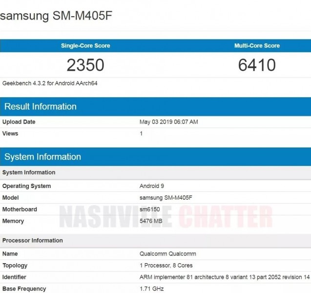 Samsung Galaxy M40 key specs revealed through Geekbench - GSMArena