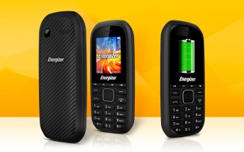 Energizer E12 is a €12 dual-SIM phone with a microSD slot and media buttons
