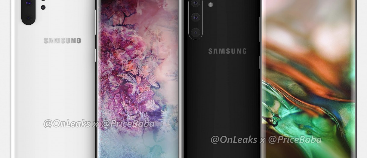 Leaked Galaxy Note 10 Pro renders show massive display, quad