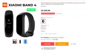 Xiaomi Mi Band 4 up for pre-order before it's even announced