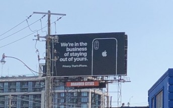 Apple mocks Google’s privacy issues with a new billboard