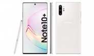 Here's the Galaxy Note10+ in Aura White