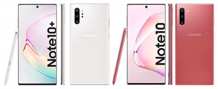 Here's the Galaxy Note10+ in Aura White