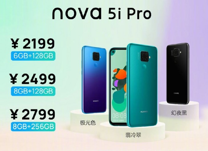 Huawei nova 5i Pro is official - Kirin 810, quad camera, 4,000mAh battery