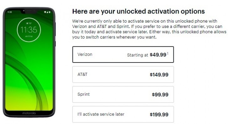 Motorola Moto G7 Power available for as low as $50 at Best Buy