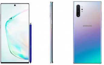 Samsung Galaxy Note10 and Note10+ press renders leak showing gradient paint job