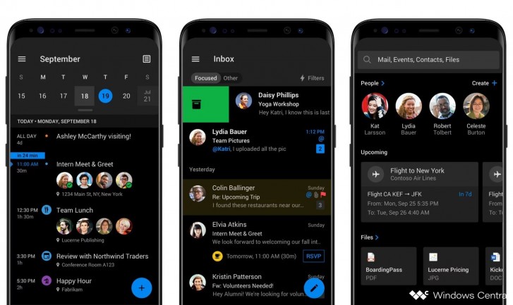 Here's Outlook's new Dark Mode for Android and iOS