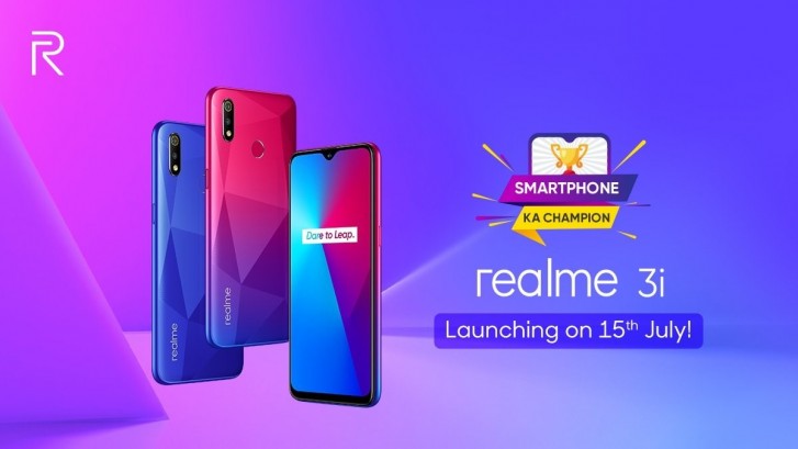 Realme 3i arriving on July 15, specs and design revealed