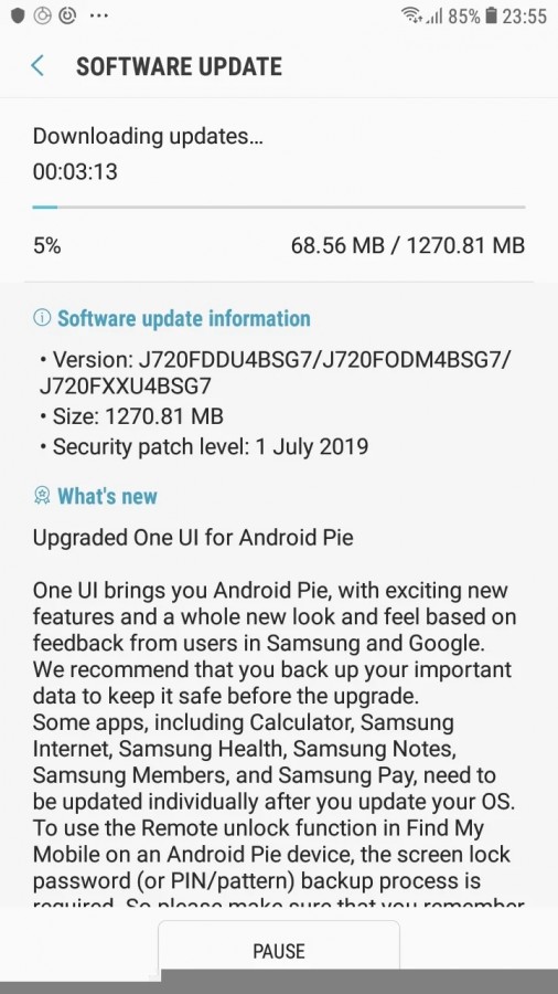 download android pie for samsung j7 duos