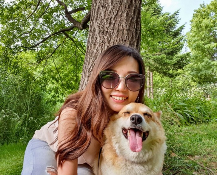 Selfie with a puppy's smile