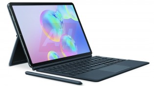 Samsung Galaxy Tab S6 with its keyboard accessory which will be sold separately