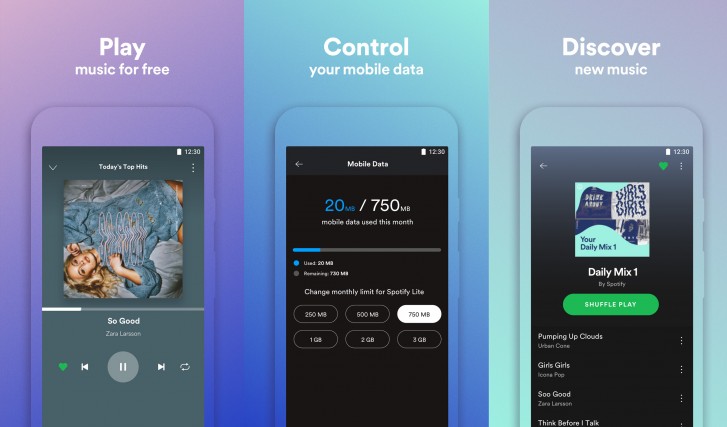 Spotify Lite app launches on Google Play for those with modest data plans