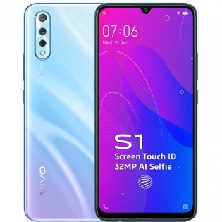 vivo S1 in Cosmic Green and Skyline Blue colors