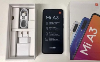 Live images of Xiaomi Mi A3 and its retail box confirm specs and design