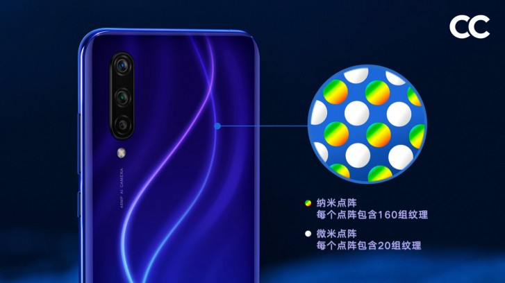 A closer look at how Xiaomi created the iridescent backs of the  Mi CC9 and CC9e