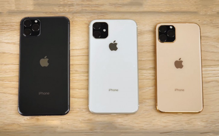 Hardware mockups of the supposed iPhone 11 Max, iPhone 11R, and iPhone 11