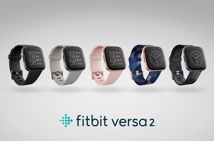 fitbit versa 2 copper rose aluminium pebble