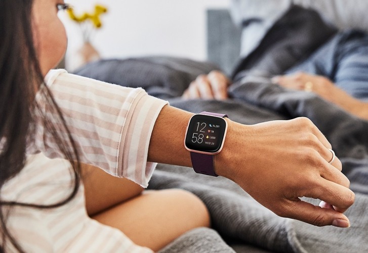 Pebble Only Fitbit Versa 2 Activity Tracker Grey 