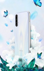 Honor 20S in White, Black, and Blue