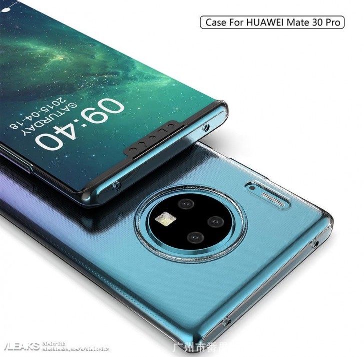 Alleged case renders for Huawei Mate 30 Pro