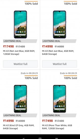 Mi A3 pricing and variants