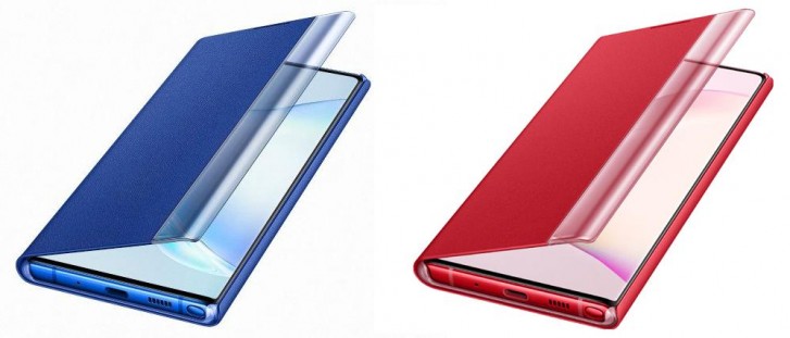 New case renders show the Galaxy Note10 in Aura Red and Aura Blue