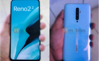 Oppo Reno 2Z live images leak showing quad rear cameras and notch-free screen
