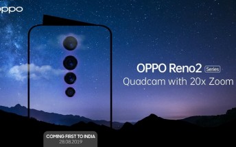 Oppo Reno2 series arriving on August 28 with quad camera and 20x zoom