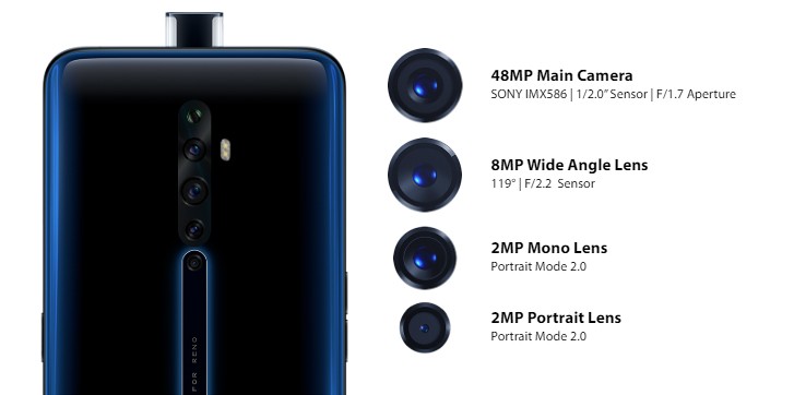 Oppo Reno2, Reno2 Z and Reno 2 F announced with quad cameras all around