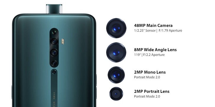 Oppo Reno2, Reno2 Z and Reno 2 F announced with quad cameras all around