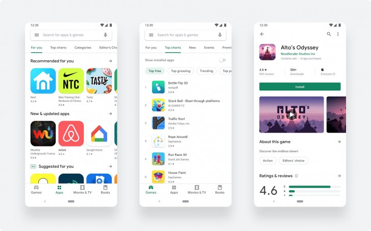 Google Play Store redesign now officially available for everyone