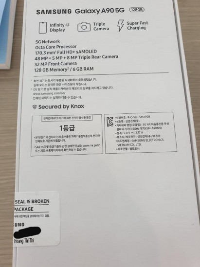 Samsung Galaxy A90 5G specs