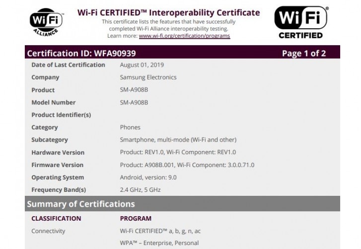 Samsung Galaxy A03 Arrives On Wi-Fi Alliance Certification Site