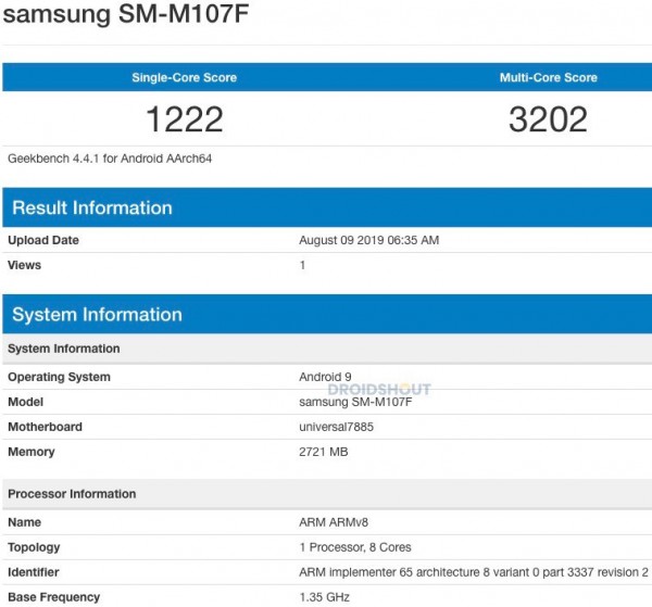 A Samsung Galaxy M10S might be on its way