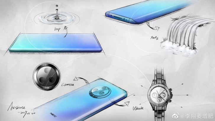 Vivo NEX 3 sketch details design process behind the upcoming flagship