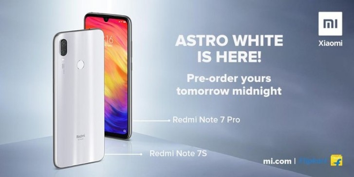 Astro White Redmi Note 7 Pro arrives in India